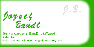 jozsef bandl business card